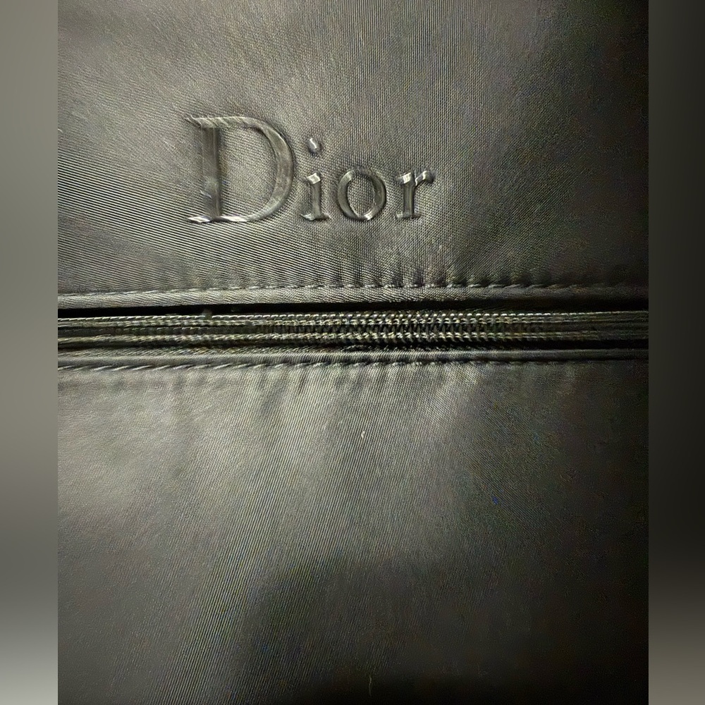 New in Box Dior GWP Black Zippered Dual Pocket Travel Pouch - Picture 2 of 9